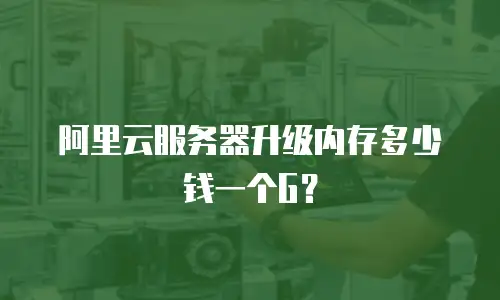 阿里云服务器升级内存多少钱一个G？