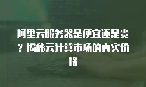 阿里云服务器是便宜还是贵？揭秘云计算市场的真实价格