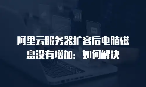 阿里云服务器扩容后电脑磁盘没有增加：如何解决