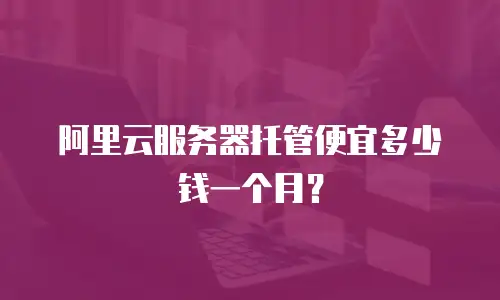 阿里云服务器托管便宜多少钱一个月？