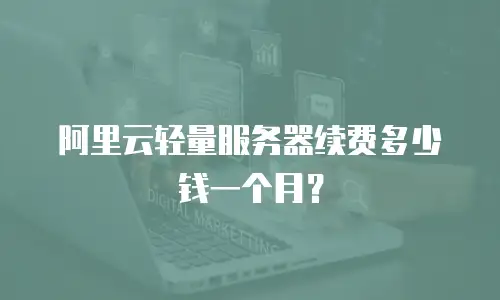 阿里云轻量服务器续费多少钱一个月？