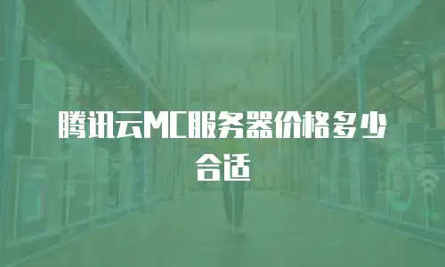腾讯云MC服务器价格多少合适
