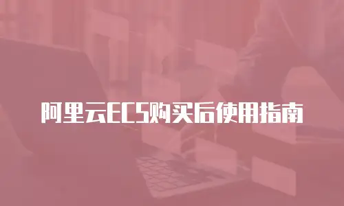 阿里云ECS购买后使用指南