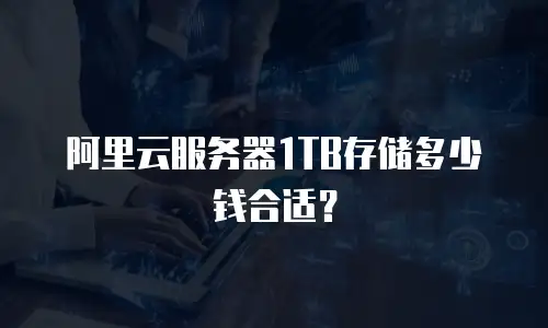 阿里云服务器1TB存储多少钱合适？