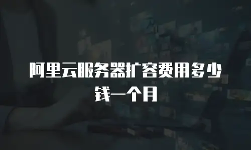 阿里云服务器扩容费用多少钱一个月