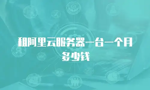 租阿里云服务器一台一个月多少钱