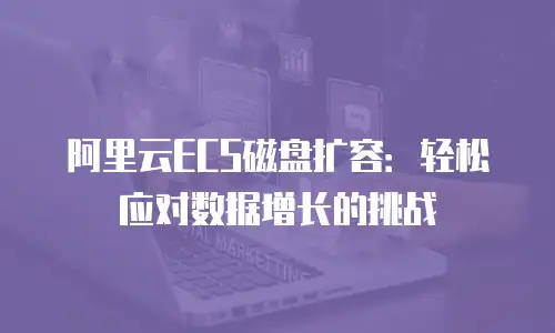 阿里云ECS磁盘扩容：轻松应对数据增长的挑战