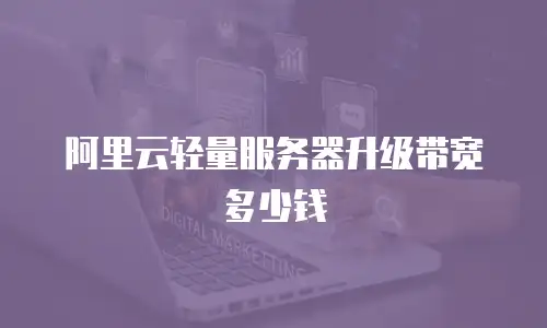 阿里云轻量服务器升级带宽多少钱
