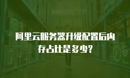 阿里云服务器升级配置后内存占比是多少？