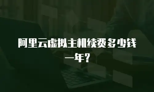 阿里云虚拟主机续费多少钱一年？
