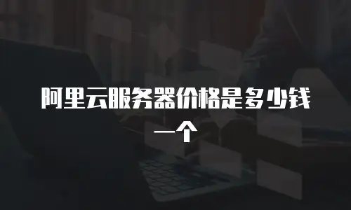 阿里云服务器价格是多少钱一个