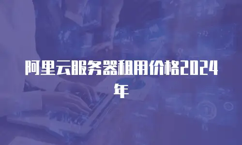阿里云服务器租用价格2024年