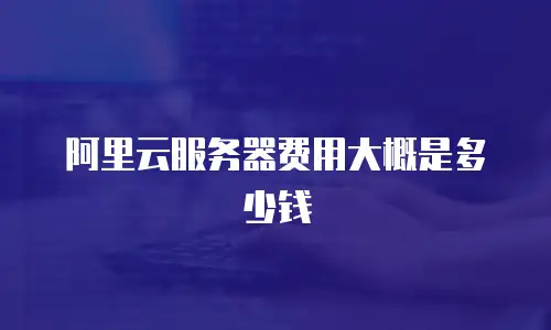阿里云服务器费用大概是多少钱