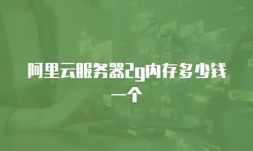 阿里云服务器2g内存多少钱一个