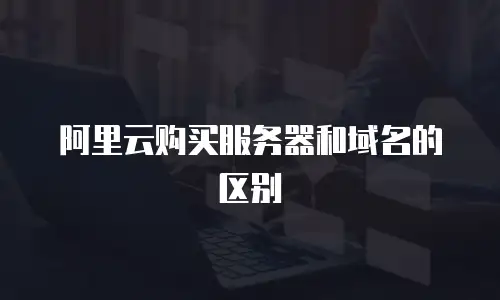 阿里云购买服务器和域名的区别