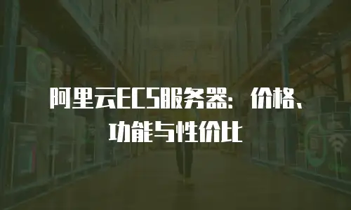 阿里云ECS服务器：价格、功能与性价比
