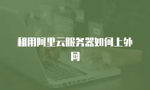 租用阿里云服务器如何上外网
