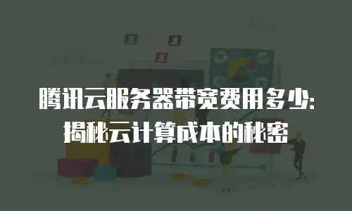 腾讯云服务器带宽费用多少：揭秘云计算成本的秘密
