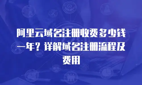 阿里云域名注册收费多少钱一年？详解域名注册流程及费用