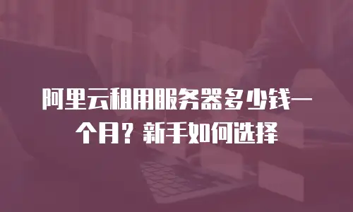 阿里云租用服务器多少钱一个月？新手如何选择