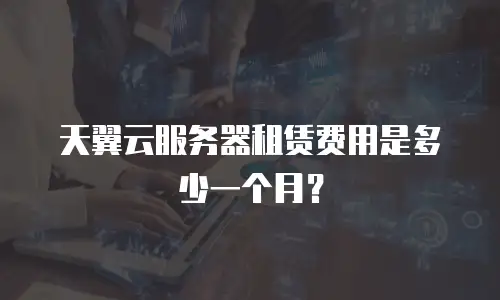 天翼云服务器租赁费用是多少一个月？
