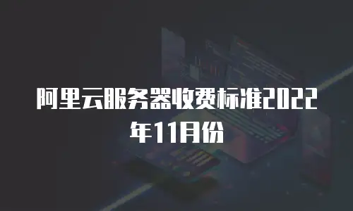 阿里云服务器收费标准2022年11月份