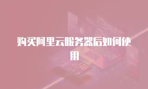 购买阿里云服务器后如何使用