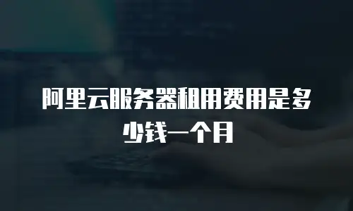 阿里云服务器租用费用是多少钱一个月