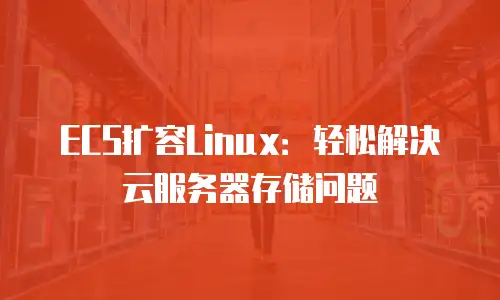 ECS扩容Linux：轻松解决云服务器存储问题