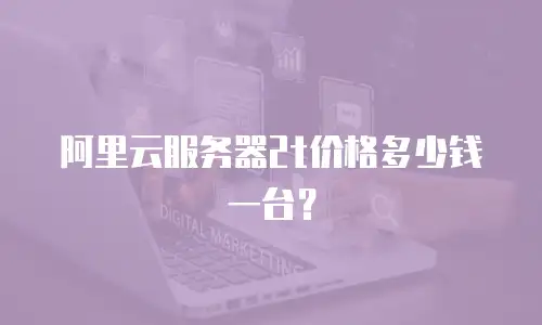 阿里云服务器2t价格多少钱一台？