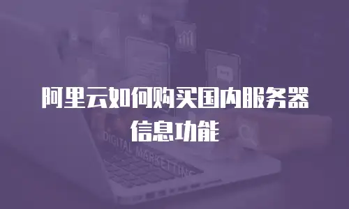 阿里云如何购买国内服务器信息功能
