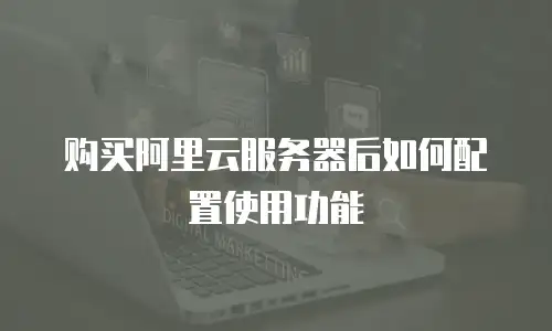 购买阿里云服务器后如何配置使用功能