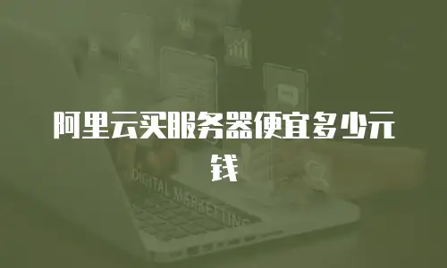 阿里云买服务器便宜多少元钱
