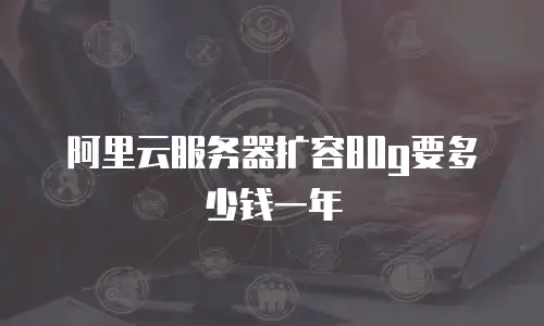 阿里云服务器扩容80g要多少钱一年