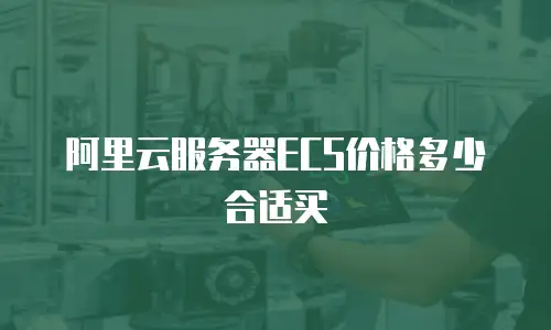 阿里云服务器ECS价格多少合适买