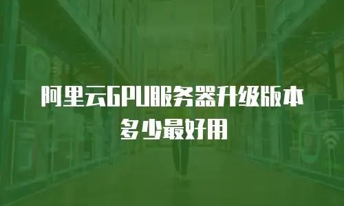 阿里云GPU服务器升级版本多少最好用