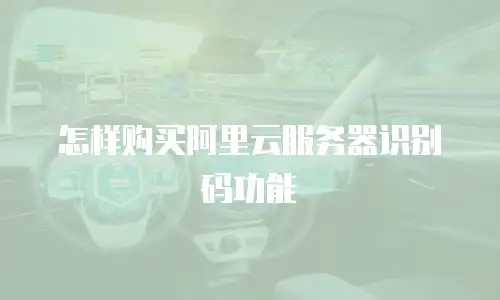 怎样购买阿里云服务器识别码功能