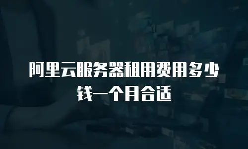 阿里云服务器租用费用多少钱一个月合适