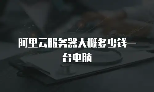 阿里云服务器大概多少钱一台电脑