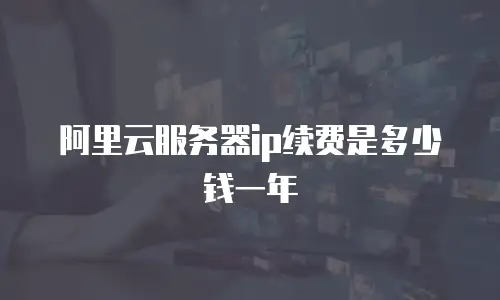阿里云服务器ip续费是多少钱一年