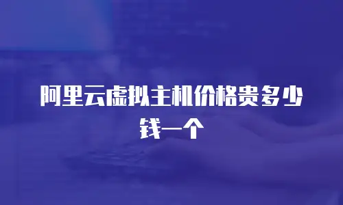 阿里云虚拟主机价格贵多少钱一个