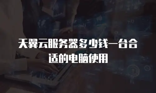 天翼云服务器多少钱一台合适的电脑使用