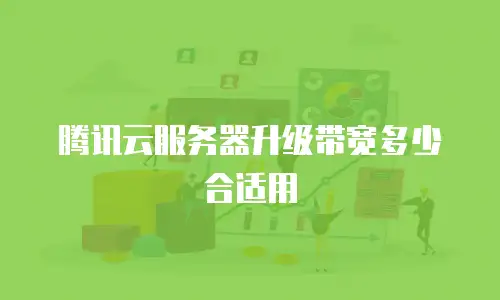 腾讯云服务器升级带宽多少合适用