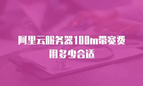 阿里云服务器100m带宽费用多少合适