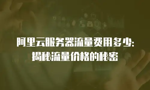 阿里云服务器流量费用多少：揭秘流量价格的秘密