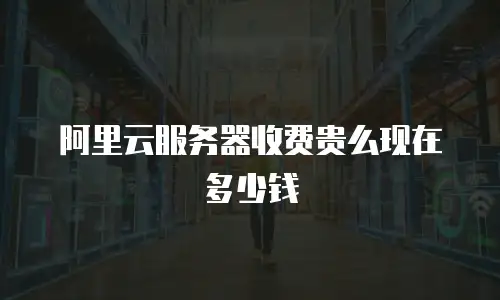 阿里云服务器收费贵么现在多少钱
