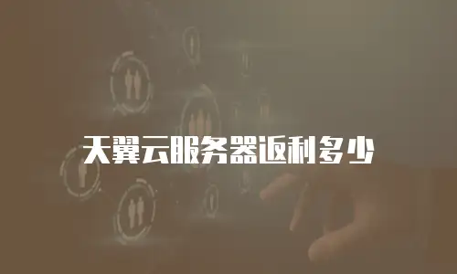 天翼云服务器返利多少