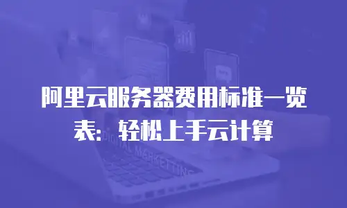 阿里云服务器费用标准一览表：轻松上手云计算