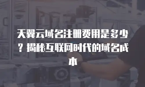 天翼云域名注册费用是多少？揭秘互联网时代的域名成本