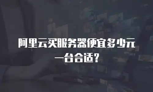 阿里云买服务器便宜多少元一台合适？